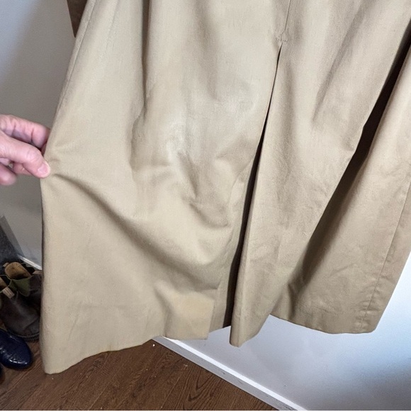 AQUASCUTUM LONDON Sz 36R Aqua 5 Classic Tan Trench Coat with Buckle Belt Lined - Picture 7 of 14